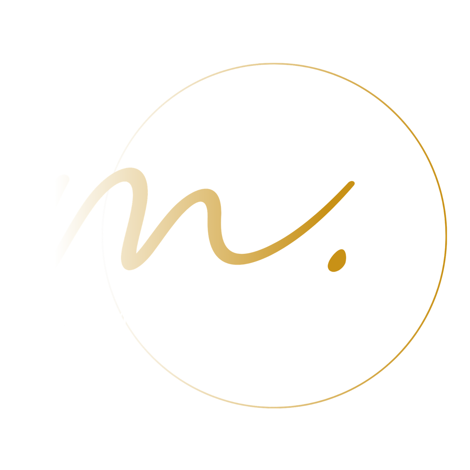 Stylised gold “m.” inside a thin gold circle with “MOOMUU EXPERIENTIAL” in white uppercase letters below, on a light grey background—perfect for an experiential marketing photo booth or any memorable experiential photo booth event.