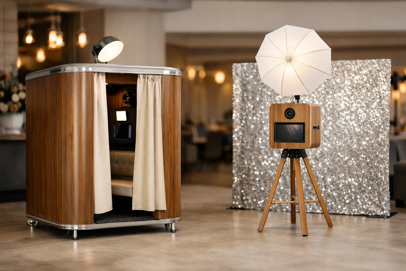 Enclosed Booth vs Open Air Photo Booth