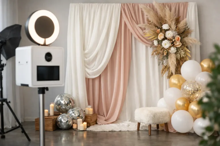 How to Style a Photo Booth Backdrop Well