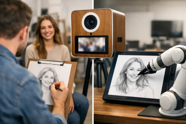 Live Artist or AI Sketch Experience?
