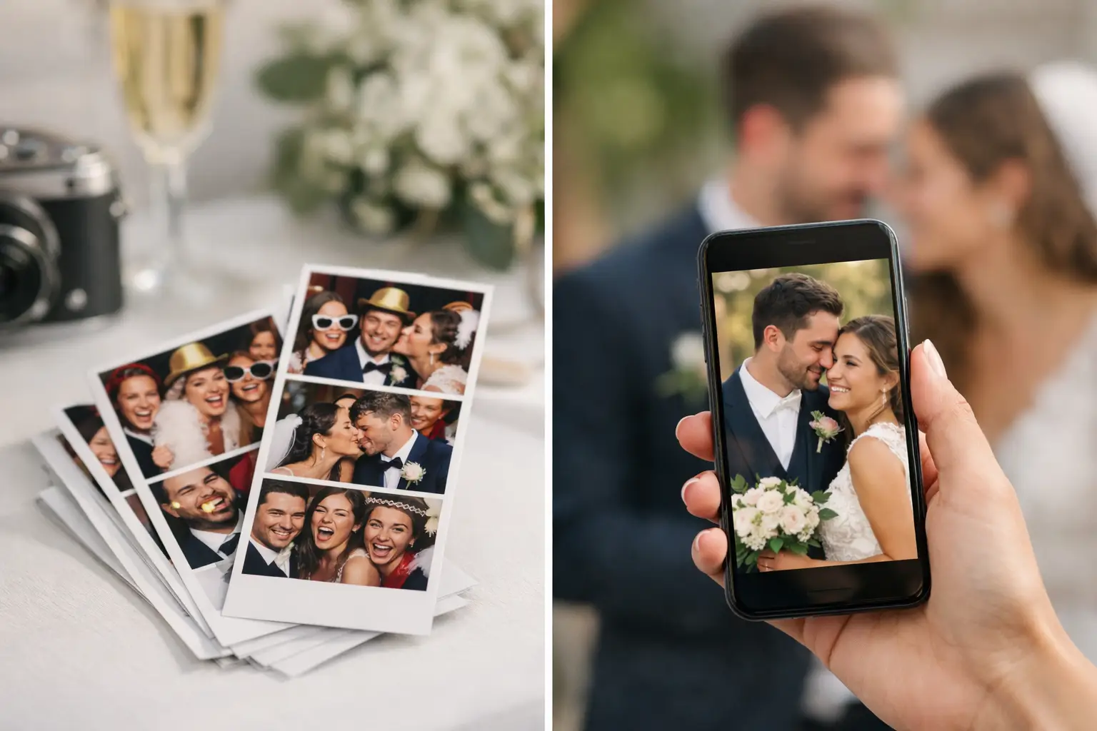 Photo Booth Prints vs Digital Photos for Weddings