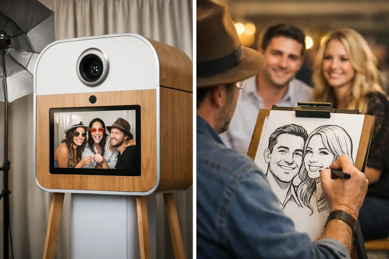Photo Booth Versus Live Illustrator