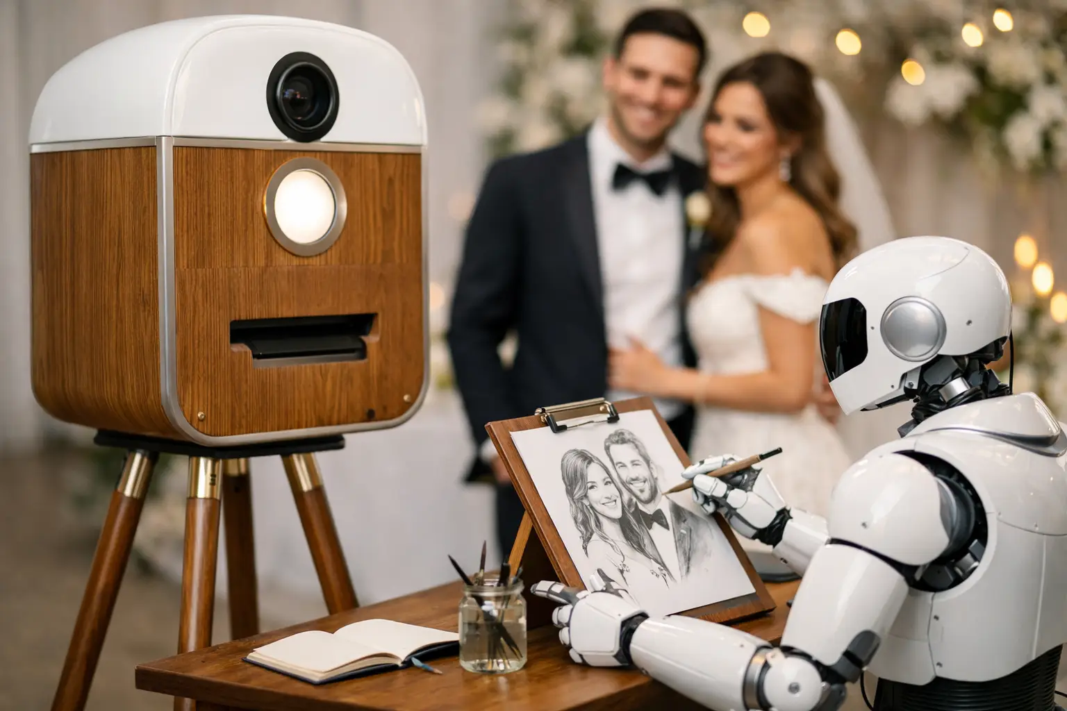 Wedding Sketch Bot Hire for Stylish Weddings
